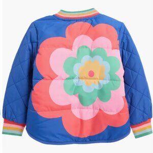 NWOT Mini Boden Fun Quilted Bomber Jacket